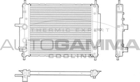 Autogamma 103192 - Radiator, engine cooling autospares.lv