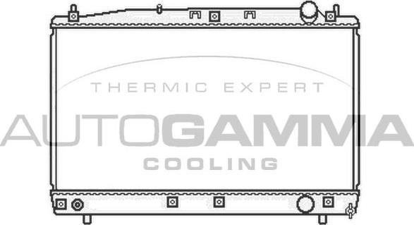 Autogamma 103858 - Radiator, engine cooling autospares.lv