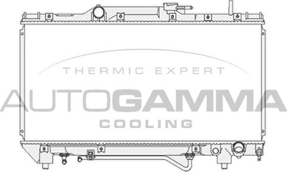 Autogamma 103857 - Radiator, engine cooling autospares.lv