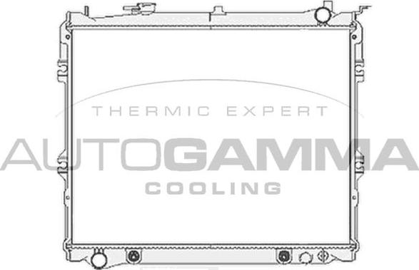 Autogamma 103804 - Radiator, engine cooling autospares.lv