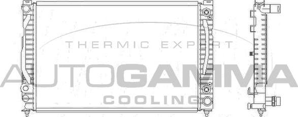Autogamma 103875 - Radiator, engine cooling autospares.lv