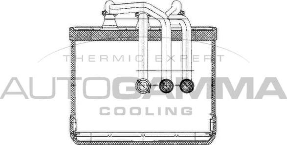 Autogamma 103396 - Heat Exchanger, interior heating autospares.lv