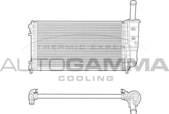 Autogamma 103359 - Radiator, engine cooling autospares.lv