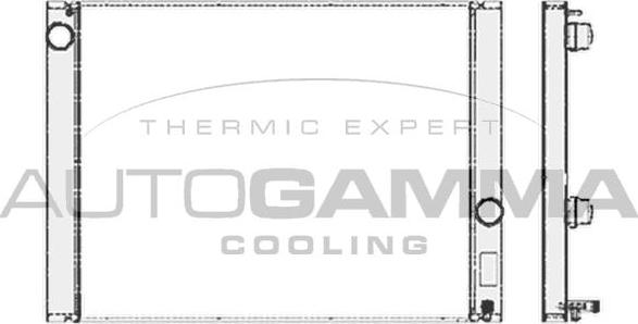 Autogamma 103389 - Radiator, engine cooling autospares.lv
