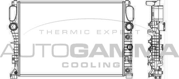 Autogamma 103339 - Radiator, engine cooling autospares.lv