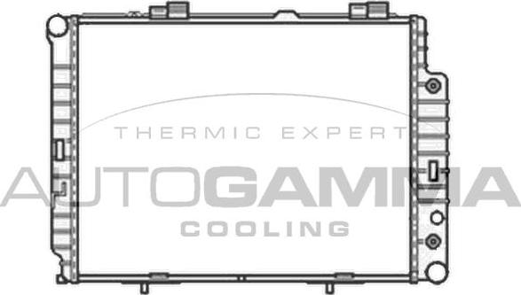 Autogamma 103336 - Radiator, engine cooling autospares.lv