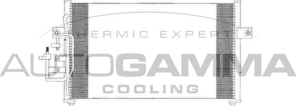 Autogamma 103331 - Condenser, air conditioning autospares.lv