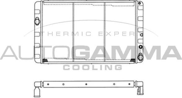 Autogamma 103261 - Radiator, engine cooling autospares.lv