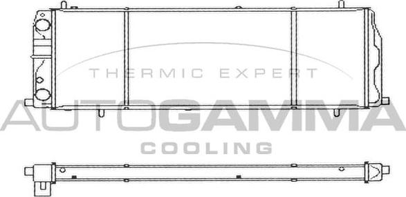 Autogamma 103214 - Radiator, engine cooling autospares.lv