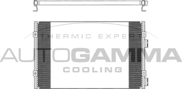 Autogamma 103276 - Condenser, air conditioning autospares.lv