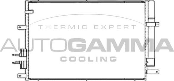 Autogamma 103717 - Condenser, air conditioning autospares.lv