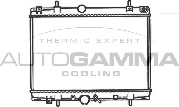 Autogamma 102995 - Radiator, engine cooling autospares.lv