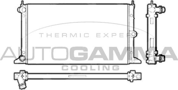 Autogamma 102951 - Radiator, engine cooling autospares.lv