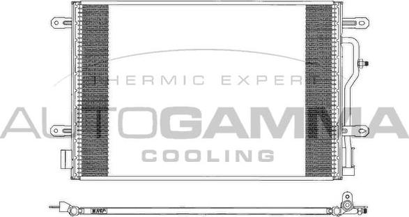 Autogamma 102988 - Condenser, air conditioning autospares.lv
