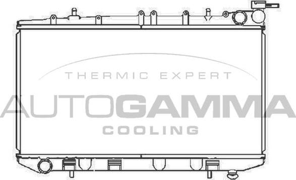 Autogamma 102934 - Radiator, engine cooling autospares.lv