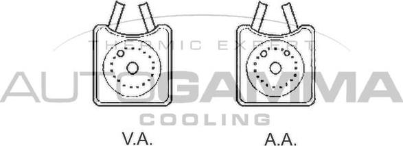 Autogamma 102490 - Oil Cooler, engine oil autospares.lv