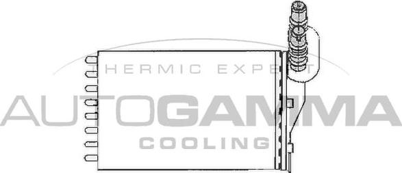 Autogamma 102416 - Heat Exchanger, interior heating autospares.lv