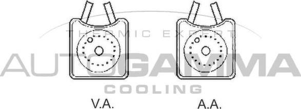 Autogamma 102486 - Oil Cooler, engine oil autospares.lv