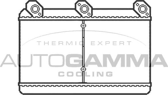 Autogamma 102544 - Heat Exchanger, interior heating autospares.lv