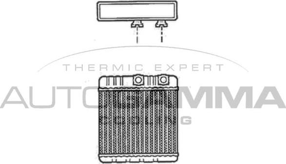 Autogamma 102541 - Heat Exchanger, interior heating autospares.lv