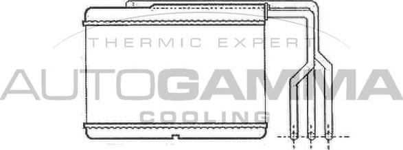 Autogamma 102543 - Heat Exchanger, interior heating autospares.lv