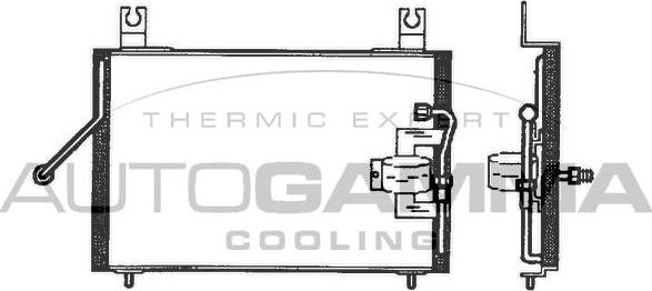 Autogamma 102556 - Condenser, air conditioning autospares.lv