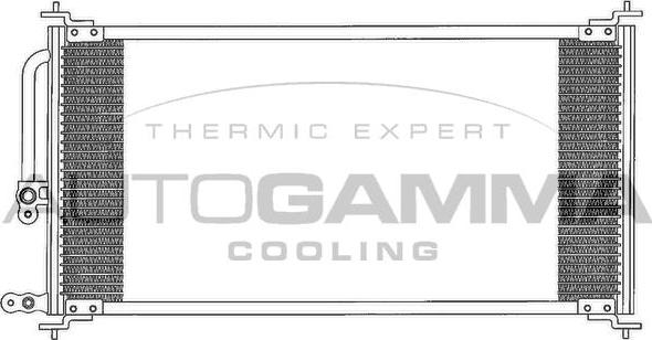 Autogamma 102664 - Condenser, air conditioning autospares.lv