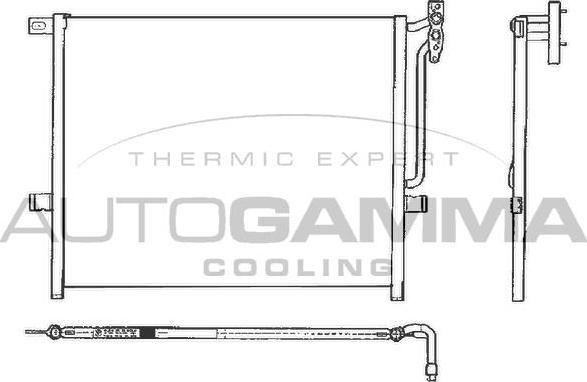 Autogamma 102606 - Condenser, air conditioning autospares.lv