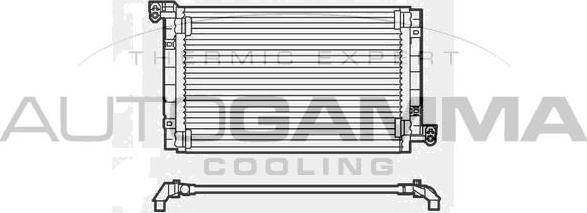 Autogamma 102635 - Condenser, air conditioning autospares.lv