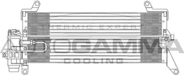 Autogamma 102636 - Condenser, air conditioning autospares.lv