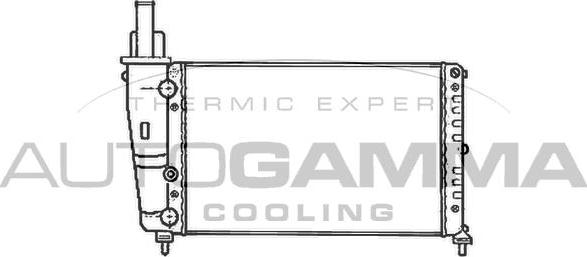 Autogamma 102066 - Radiator, engine cooling autospares.lv