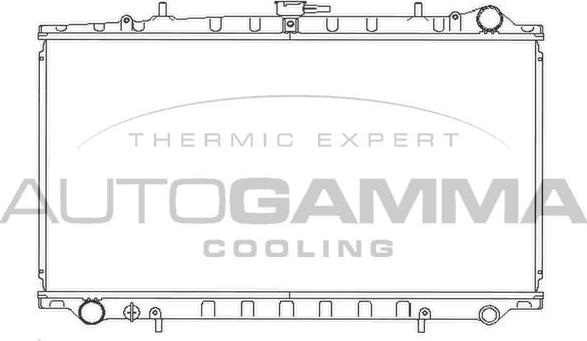 Autogamma 102195 - Radiator, engine cooling autospares.lv