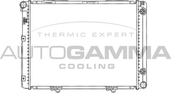 Autogamma 102144 - Radiator, engine cooling autospares.lv