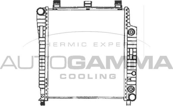 Autogamma 102155 - Radiator, engine cooling autospares.lv