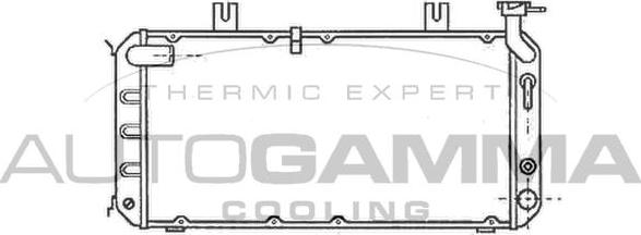 Autogamma 102116 - Radiator, engine cooling autospares.lv