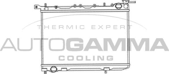 Autogamma 102182 - Radiator, engine cooling autospares.lv