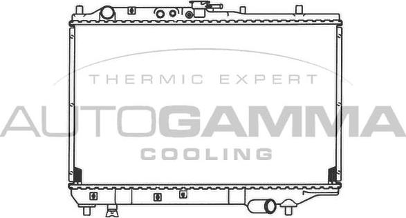 Autogamma 102135 - Radiator, engine cooling autospares.lv