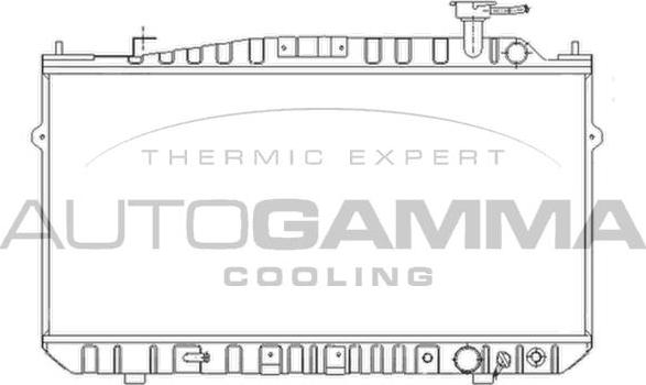 Autogamma 102123 - Radiator, engine cooling autospares.lv