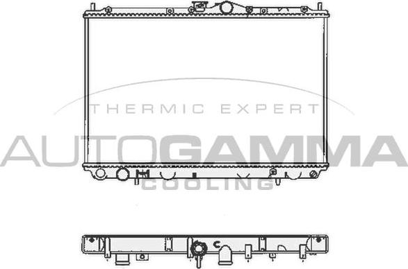 Autogamma 102171 - Radiator, engine cooling autospares.lv