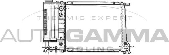 Autogamma 102898 - Radiator, engine cooling autospares.lv