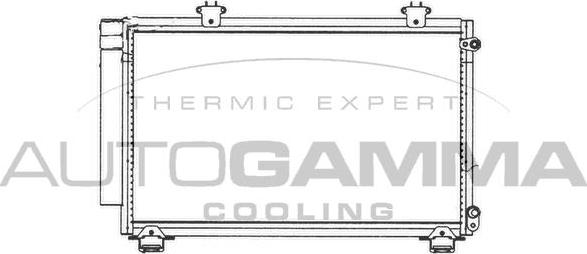 Autogamma 102812 - Condenser, air conditioning autospares.lv