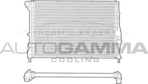 Autogamma 102884 - Radiator, engine cooling autospares.lv