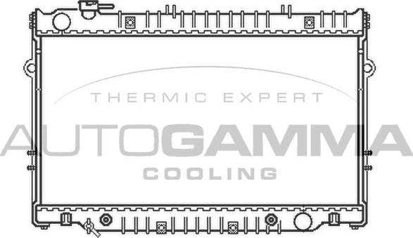 Autogamma 102365 - Radiator, engine cooling autospares.lv