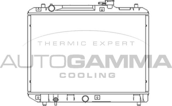 Autogamma 102320 - Radiator, engine cooling autospares.lv