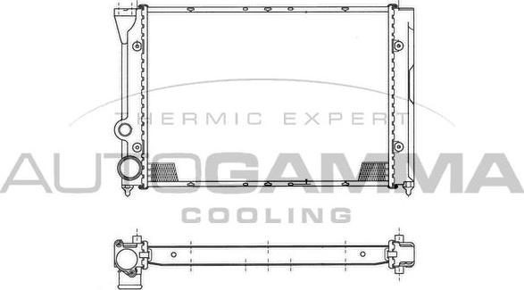 Autogamma 102379 - Radiator, engine cooling autospares.lv