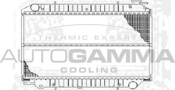 Autogamma 102204 - Radiator, engine cooling autospares.lv