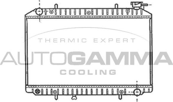 Autogamma 102201 - Radiator, engine cooling autospares.lv