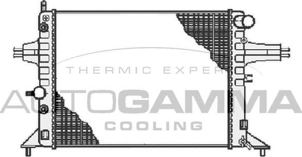 Autogamma 102219 - Radiator, engine cooling autospares.lv