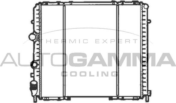 Autogamma 102282 - Radiator, engine cooling autospares.lv