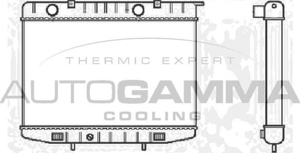 Autogamma 102230 - Radiator, engine cooling autospares.lv